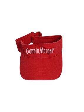 Captain Morgan Rum Red Adjustable Visor Hat Unisex OSFM